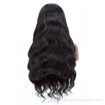 GMhair Peruvian Human Hair Body Wave Wig Pre Plucked Cheap Wholesale Swiss Lace Front Virgin Cuticle Aligned Human Hair Wig